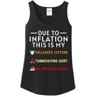 Due To Inflation This Is My Funny Halloween Costume Ladies Essential Tank