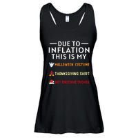 Due To Inflation This Is My Funny Halloween Costume Ladies Essential Flowy Tank