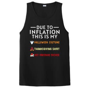 Due To Inflation This Is My Funny Halloween Costume PosiCharge Competitor Tank