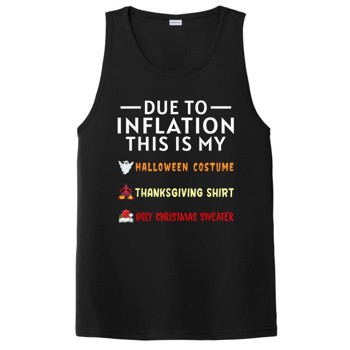 Due To Inflation This Is My Funny Halloween Costume PosiCharge Competitor Tank