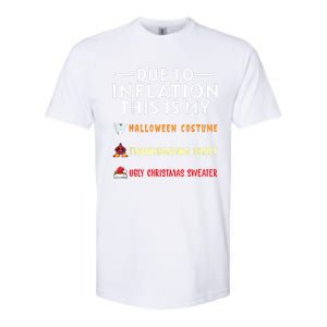 Due To Inflation This Is My Funny Halloween Costume Softstyle CVC T-Shirt