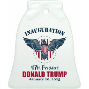 Donald Trump Inauguration Day 2025 Ceramic Bell Ornament