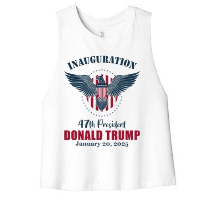 Donald Trump Inauguration Day 2025 Women's Racerback Cropped Tank