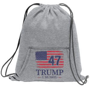 Donald Trump Inauguration Day 2025 47th President Usa Flag Sweatshirt Cinch Pack Bag