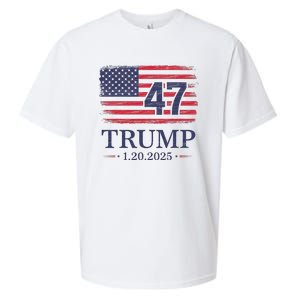 Donald Trump Inauguration Day 2025 47th President Usa Flag Sueded Cloud Jersey T-Shirt