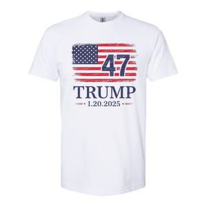 Donald Trump Inauguration Day 2025 47th President Usa Flag Softstyle CVC T-Shirt