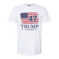 Donald Trump Inauguration Day 2025 47th President Usa Flag Softstyle CVC T-Shirt