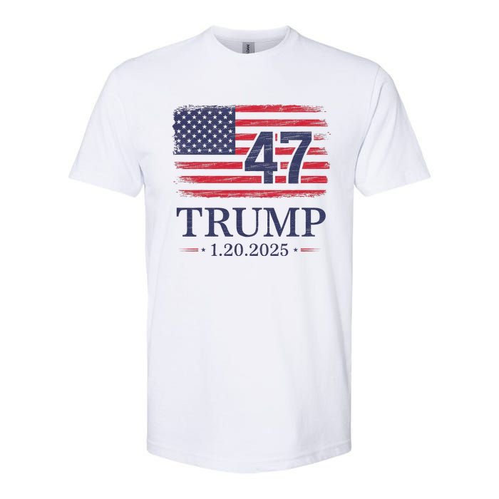 Donald Trump Inauguration Day 2025 47th President Usa Flag Softstyle CVC T-Shirt