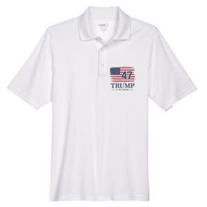 Donald Trump Inauguration Day 2025 47th President Usa Flag Men's Origin Performance Pique Polo