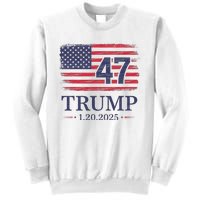 Donald Trump Inauguration Day 2025 47th President Usa Flag Sweatshirt