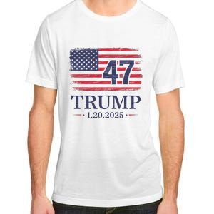 Donald Trump Inauguration Day 2025 47th President Usa Flag Adult ChromaSoft Performance T-Shirt