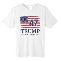 Donald Trump Inauguration Day 2025 47th President Usa Flag Tall Fusion ChromaSoft Performance T-Shirt