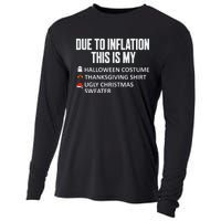 Due To Inflation This Is My Halloween Thanksgiving Christmas Cooling Performance Long Sleeve Crew