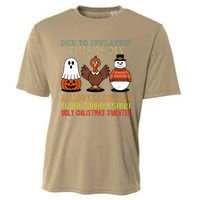 Due To Inflation This Is My Halloween Thanksgiving Christmas Cooling Performance Crew T-Shirt