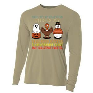 Due To Inflation This Is My Halloween Thanksgiving Christmas Cooling Performance Long Sleeve Crew