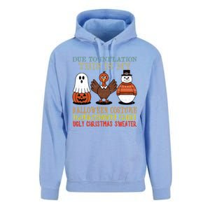 Due To Inflation This Is My Halloween Thanksgiving Christmas Unisex Surf Hoodie