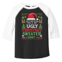 Due To Inflation This Is My Ugly Christmas 2024 Xmas Holiday Toddler Fine Jersey T-Shirt