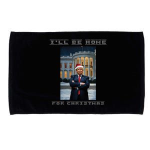 Donald Trump Ill Be Home For Christmas Inauguration Microfiber Hand Towel