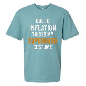 Due To Inflation This Is My Superhero Costume Halloween Sueded Cloud Jersey T-Shirt