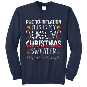 Due To Inflation Ugly Christmas Sweaters Funny Sweatshirt