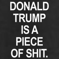 Donald Trump Is A Piece Of Shit 7 Panel Mesh Trucker Snapback Hat