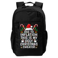 Due To Inflation This Is My Ugly Family Christmas Daily Commute Backpack