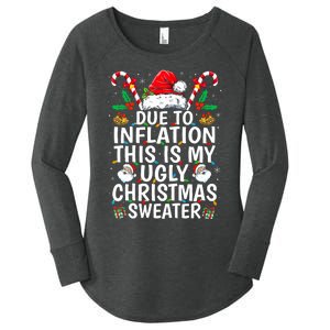 Due To Inflation This Is My Ugly Family Christmas Women's Perfect Tri Tunic Long Sleeve Shirt