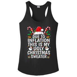 Due To Inflation This Is My Ugly Family Christmas Ladies PosiCharge Competitor Racerback Tank