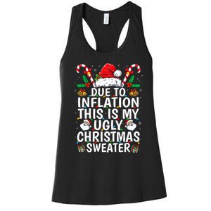 Due To Inflation This Is My Ugly Family Christmas Women's Racerback Tank