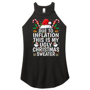 Due To Inflation This Is My Ugly Family Christmas Women's Perfect Tri Rocker Tank