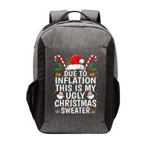 Due To Inflation This Is My Ugly Family Christmas Vector Backpack