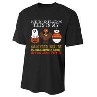 Due To Inflation This Is My Halloween Thanksgiving Christmas Performance Sprint T-Shirt