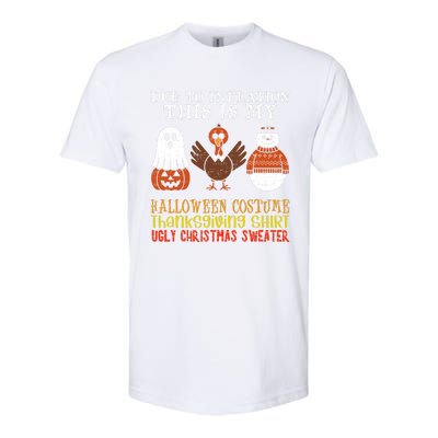 Due To Inflation This Is My Halloween Thanksgiving Christmas Softstyle CVC T-Shirt