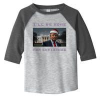 Donald Trump Ill Be Home For Christmas Inauguration Toddler Fine Jersey T-Shirt