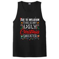 Due To Inflation Ugly Christmas Sweaters Funny PosiCharge Competitor Tank