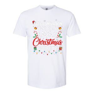 Due To Inflation Ugly Christmas Sweaters Funny Softstyle CVC T-Shirt