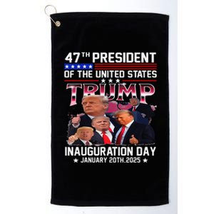 Donald Trump Inauguration Day 2025 47th Usa President Platinum Collection Golf Towel