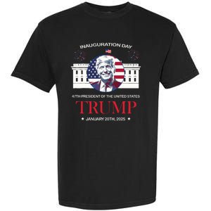 Donald Trump Inauguration Day 2025 47th President 47 Us Flag Garment-Dyed Heavyweight T-Shirt