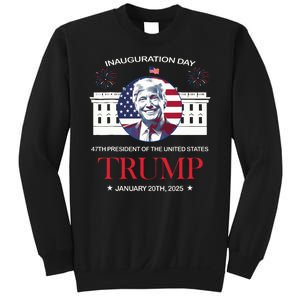 Donald Trump Inauguration Day 2025 47th President 47 Us Flag Sweatshirt