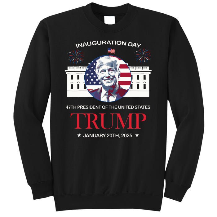 Donald Trump Inauguration Day 2025 47th President 47 Us Flag Sweatshirt