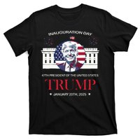 Donald Trump Inauguration Day 2025 47th President 47 Us Flag T-Shirt