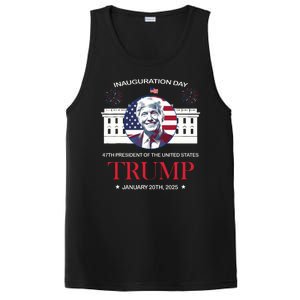 Donald Trump Inauguration Day 2025 47th President 47 Us Flag PosiCharge Competitor Tank