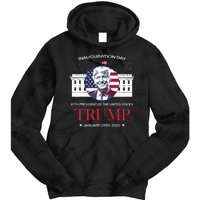 Donald Trump Inauguration Day 2025 47th President 47 Us Flag Tie Dye Hoodie