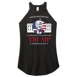 Donald Trump Inauguration Day 2025 47th President 47 Us Flag Women's Perfect Tri Rocker Tank