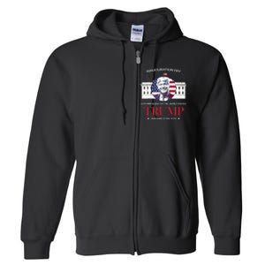 Donald Trump Inauguration Day 2025 47th President 47 Us Flag Full Zip Hoodie