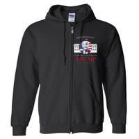 Donald Trump Inauguration Day 2025 47th President 47 Us Flag Full Zip Hoodie