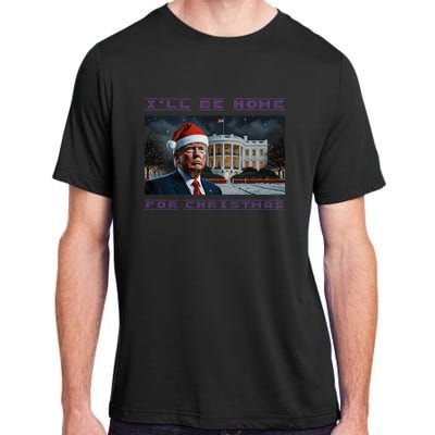 Donald Trump Ill Be Home For Christmas Inauguration Adult ChromaSoft Performance T-Shirt