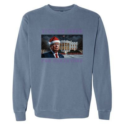 Donald Trump Ill Be Home For Christmas Inauguration Garment-Dyed Sweatshirt