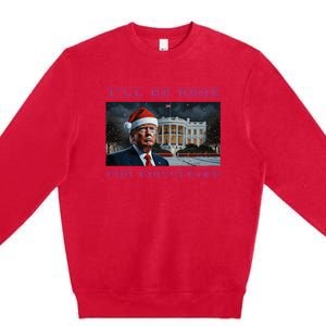 Donald Trump Ill Be Home For Christmas Inauguration Premium Crewneck Sweatshirt