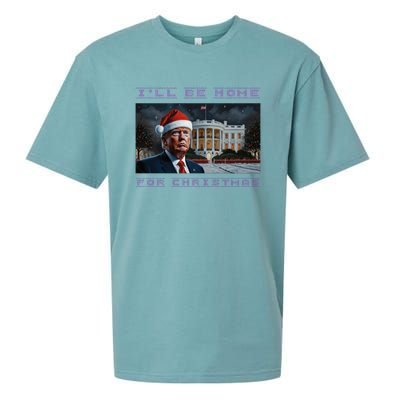 Donald Trump Ill Be Home For Christmas Inauguration Sueded Cloud Jersey T-Shirt